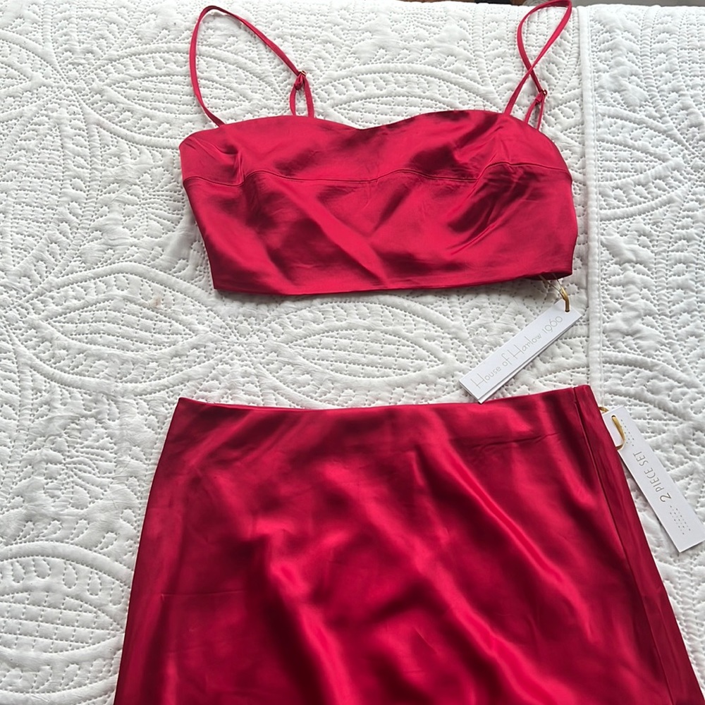 Satin two-piece set